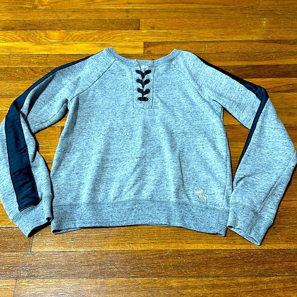 Abercrombie Boys Sweatshirt, Gray/Black, Sz 11/12